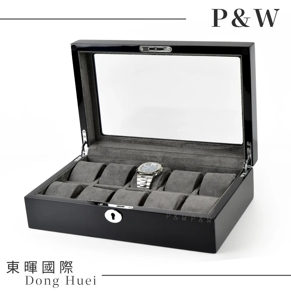 【P&W名錶收藏盒】【玻璃鏡面】 鋼琴烤漆 手工精品木盒 8只裝錶盒 歷史價格詳細信息