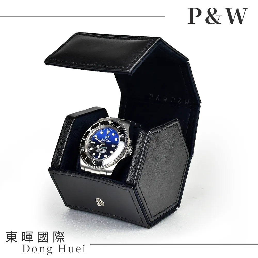 【P&W名錶收藏盒】【黑色皮革】1支裝 手工精品 錶盒 歷史價格詳細信息