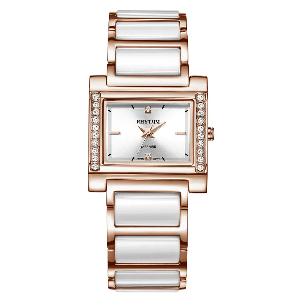 RHYTHM 麗聲 日本高貴高調三針日期顯示皮革機械錶-AS1621 歷史價格詳細信息