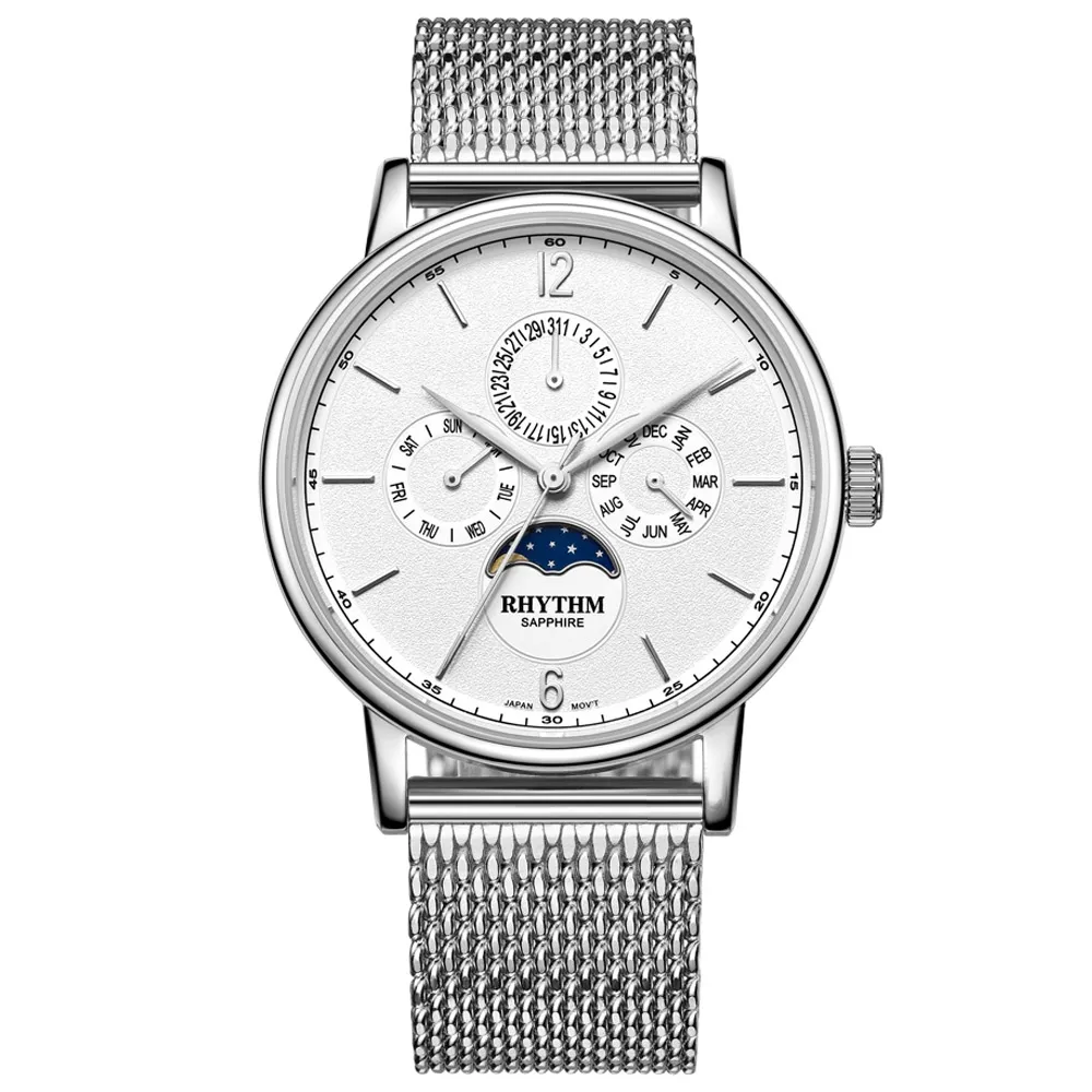 RHYTHM日本麗聲 現代鏤空錶面設計自動機械腕錶-金/不鏽鋼錶帶 歷史價格詳細信息