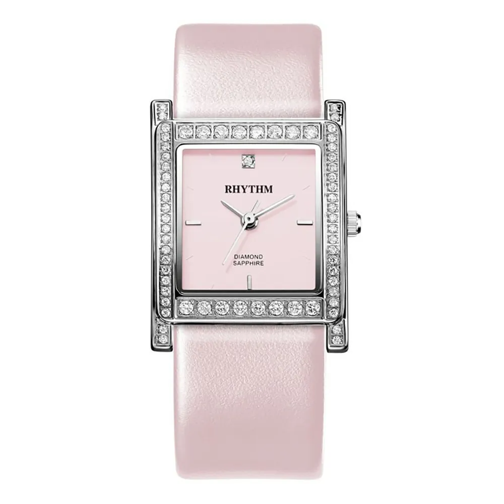 RHYTHM 麗聲 日本鑲嵌鋯鑽時標三針日期星期顯示不鏽鋼機械錶-AS1612 歷史價格詳細信息