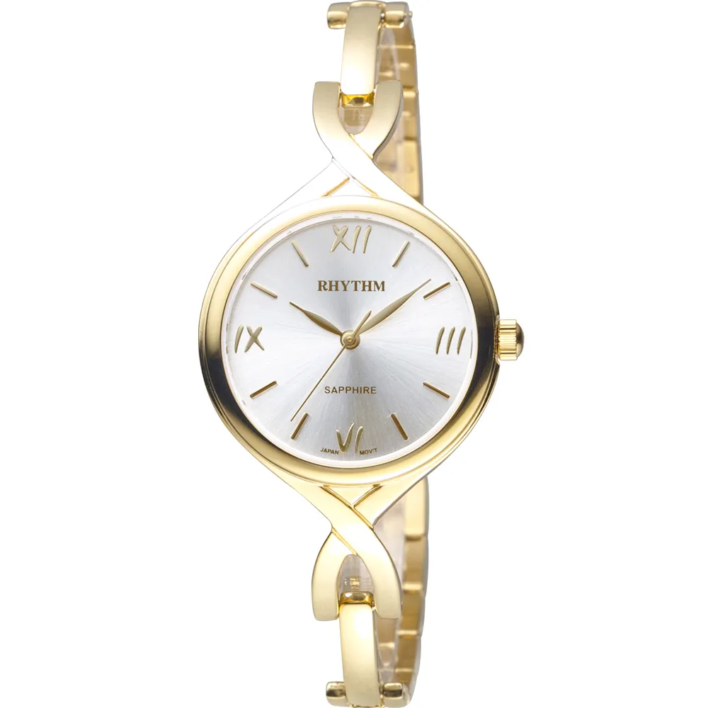 RHYTHM日本麗聲 雅仕品味日期顯示窗格自動機械腕錶-白/不鏽鋼錶帶 歷史價格詳細信息