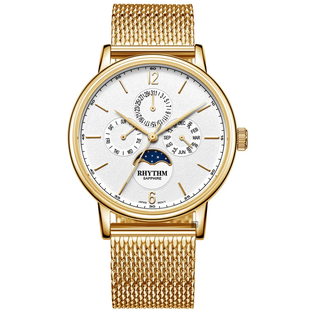 RHYTHM日本麗聲 時尚貝殼面鑲鑽日期顯示陶瓷腕錶-玫瑰金/半陶瓷錶帶 歷史價格詳細信息