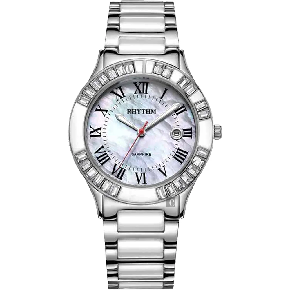 RHYTHM日本麗聲 羅馬陶瓷女錶-珍珠貝x金/38mm F1203T04 歷史價格詳細信息