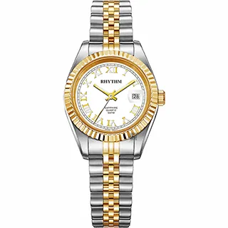 RHYTHM日本麗聲 羅馬陶瓷女錶-珍珠貝x金/38mm F1203T04 歷史價格詳細信息