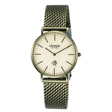 LICORNE entree 精簡年華日期顯示腕錶-粉 歷史價格詳細信息