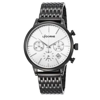 【LICORNE力抗錶】撼動系列 經典工藝三眼手錶 (黑/白 LT138MBBI-W) 歷史價格詳細信息