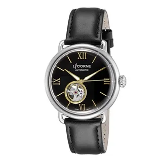 【LICORNE力抗錶】 光陰系列半鏤空設計手錶 (玫瑰金/黑 LT140MRBB) 歷史價格詳細信息