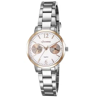 【LICORNE力抗錶】花語鑲鑽優雅手錶(金/白 LT130LKKW) 歷史價格詳細信息
