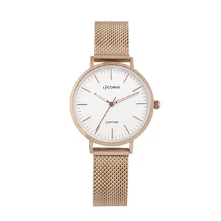 【LICORNE力抗錶】極簡主義清新風格紳士手錶 (白/黑LT146MWWB) 歷史價格詳細信息