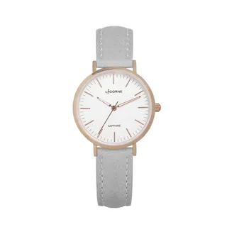 【LICORNE力抗錶】極簡主義清新風格紳士手錶 (白/黑LT146MWWB) 歷史價格詳細信息