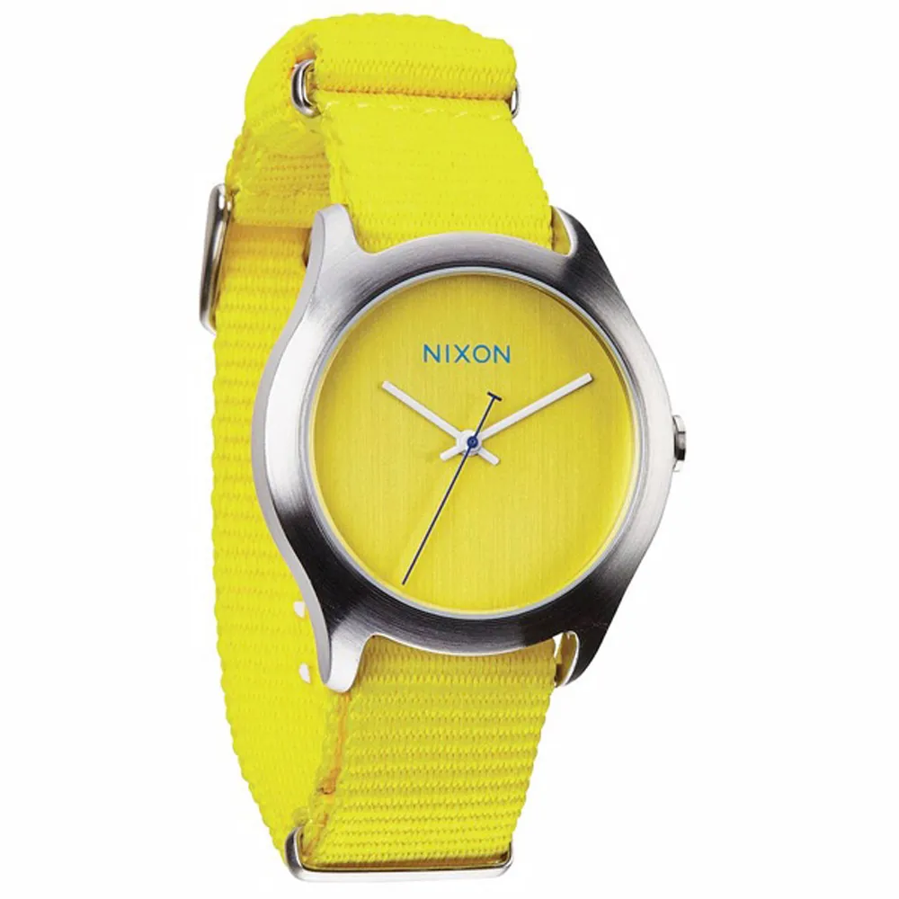 NIXON MOD 極簡風 帆布錶帶 手錶 男錶 女錶 設計款 多色 腕錶 海軍藍 螢光黃 天空藍 炙熱紅 經典黑 歷史價格詳細信息