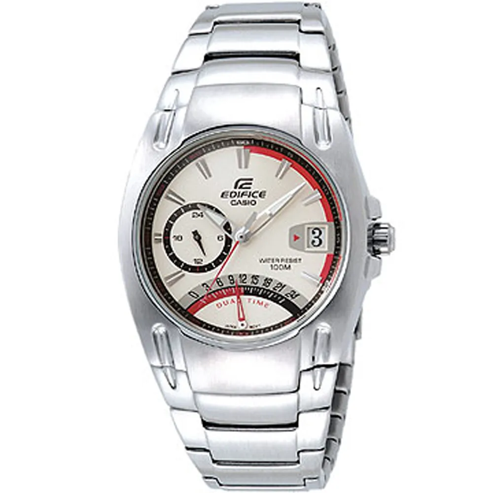 CASIO EDIFICE系列 機械武士都會時尚錶(白底黑框) 歷史價格詳細信息
