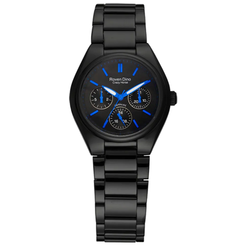 Roven Dino羅梵迪諾 三環運動腕錶-黑紅/大 RD653 歷史價格詳細信息