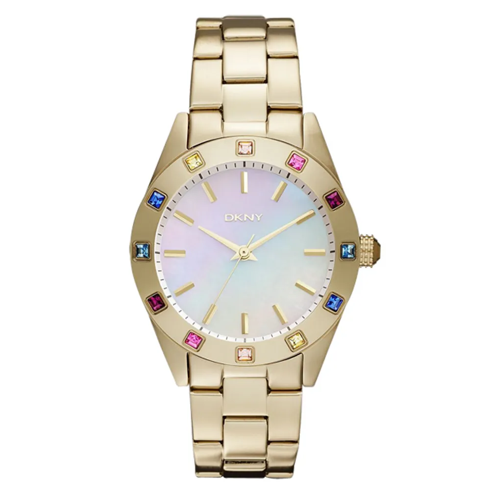 DKNY 柔情風姿典雅晶鑽腕錶(灰) 歷史價格詳細信息
