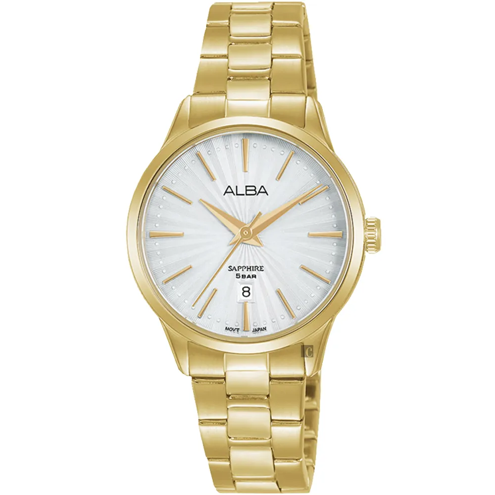 ALBA 雅柏 復古圖案時尚女錶(AH7W36X5/VJ22-X358G)-29mm 對錶 歷史價格詳細信息
