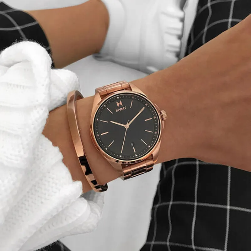 MVMT / 28000024-D / 簡約優雅 日期視窗 礦石強化玻璃 真皮手錶 白x銀框x米白 36mm 歷史價格詳細信息