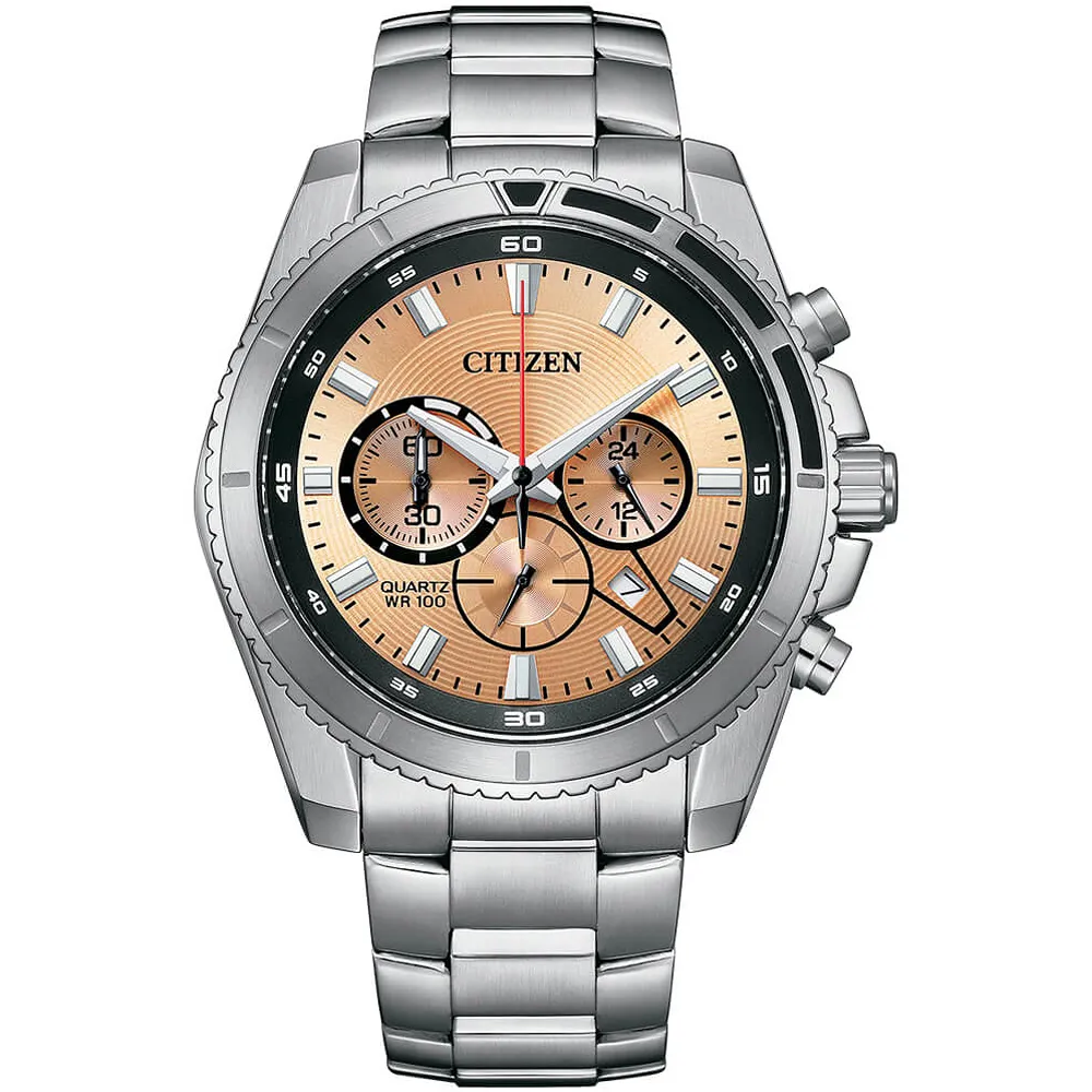 【CITIZEN】星辰 AN8200-50A 鋼錶帶 三眼計時男錶 銀 44mm 歷史價格詳細信息