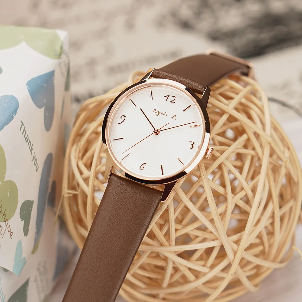 agnes b. 簡約手繪時標石英錶 (7N00-0BC0D/BG4002P1) 歷史價格詳細信息