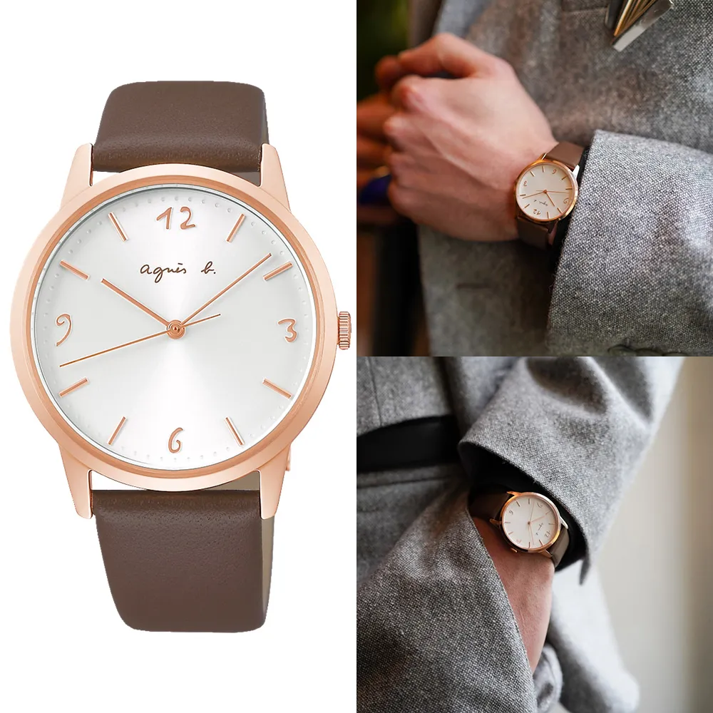 agnes b. 簡約手繪時標石英錶 (7N00-0BC0D/BG4002P1) 歷史價格詳細信息