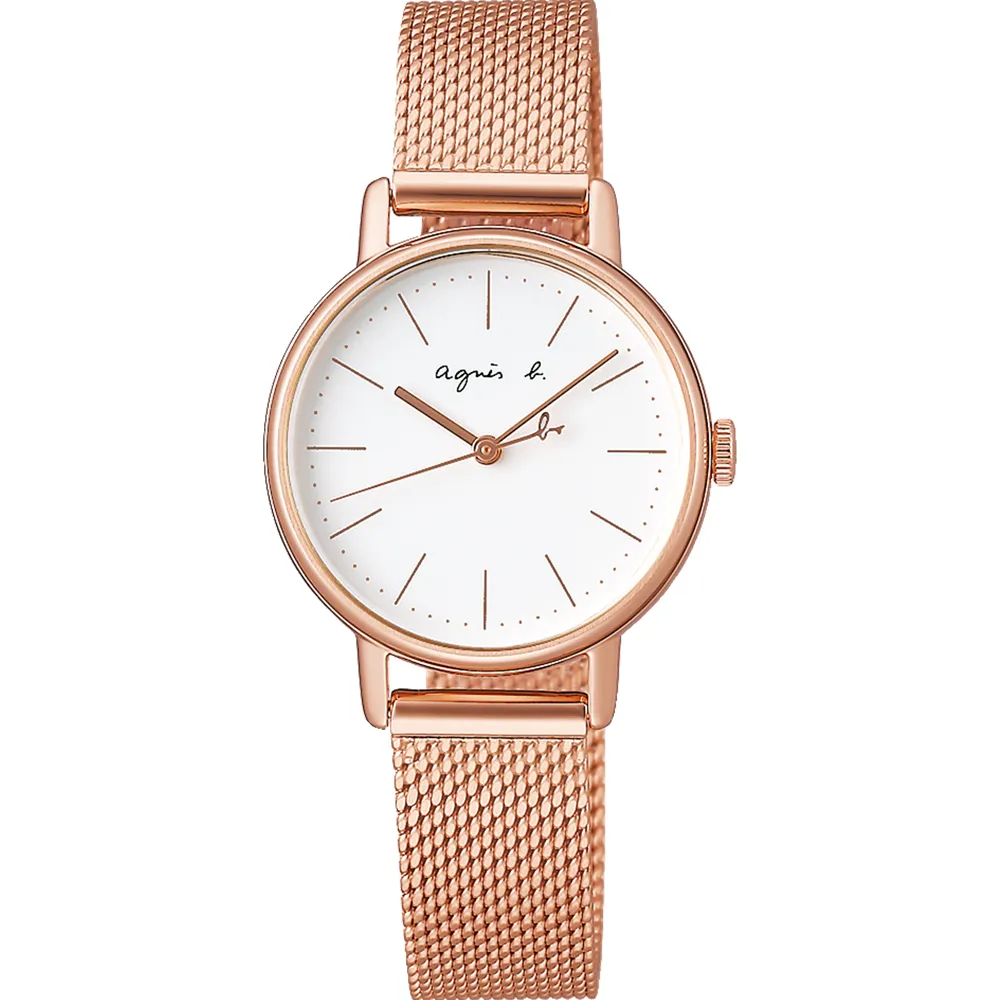agnes b. 簡約手繪時標石英錶 (7N00-0BC0D/BG4002P1) 歷史價格詳細信息