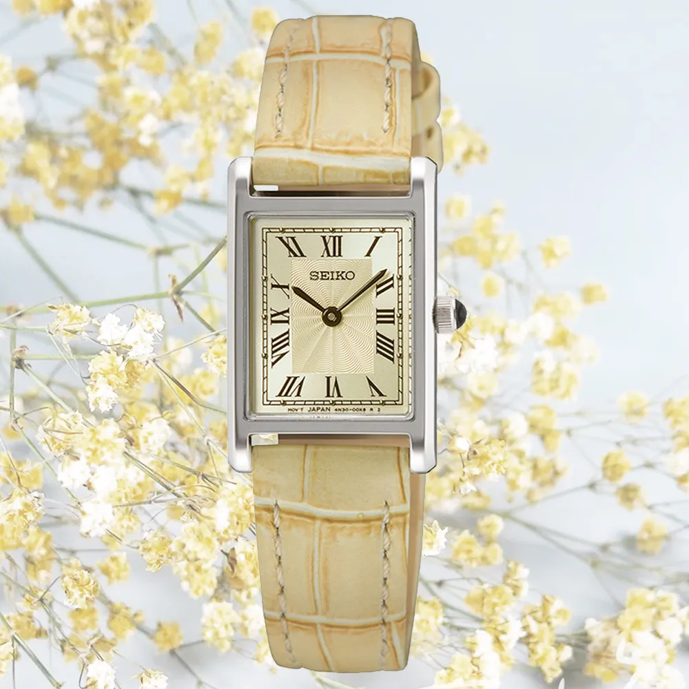 SEIKO 精工 CS系列 簡約 方形 女錶-4N30-00L0P/SWR089P1 復古 手錶 腕錶 歷史價格詳細信息