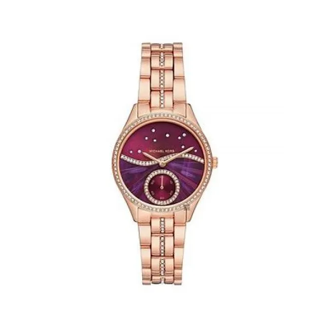 【MICHAEL KORS】典雅晶鑽腕錶-玫瑰金X白 MK4588  現代鐘錶 歷史價格詳細信息