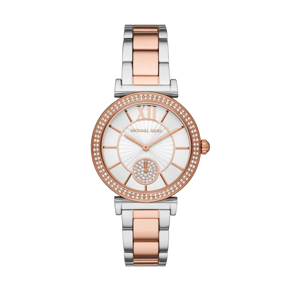 MICHAEL KORS 精緻晶鑽方形玫瑰金腕錶33mm/MK4641 歷史價格詳細信息