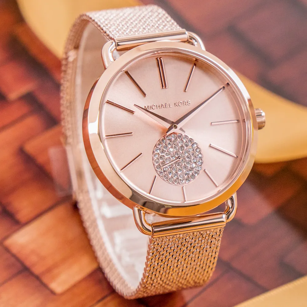 MICHAEL KORS 晶鑽奢華-石英三眼計時女錶mk6327【潮流百貨】 歷史價格詳細信息