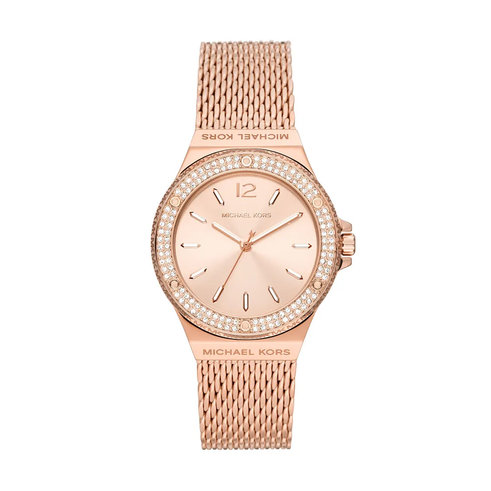 【MICHAEL KORS】時尚璀璨Logo鑲鑽女錶 MK4433 38mm 現代鐘錶 歷史價格詳細信息