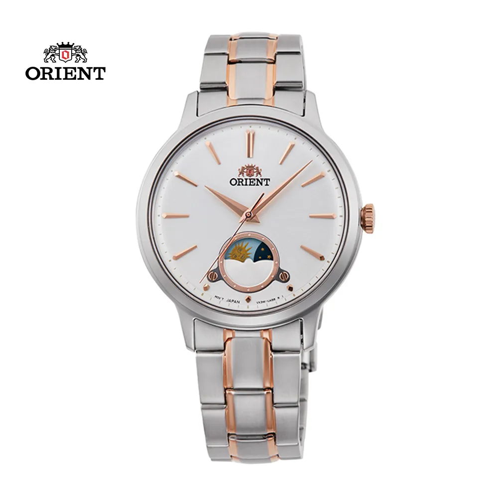 ORIENT 東方錶 SUN&MOON系列 日月相錶 鋼帶款 黑面 RA-AK0307B- 41.5mm 歷史價格詳細信息