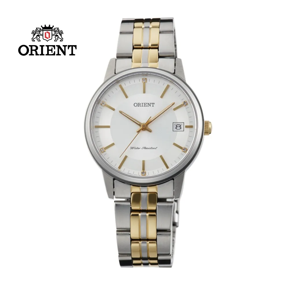 ORIENT 東方錶 SLIM系列 超薄時尚簡約藍寶石鏡面石英錶 米蘭帶 FGW03003W 金色 - 39mm 歷史價格詳細信息