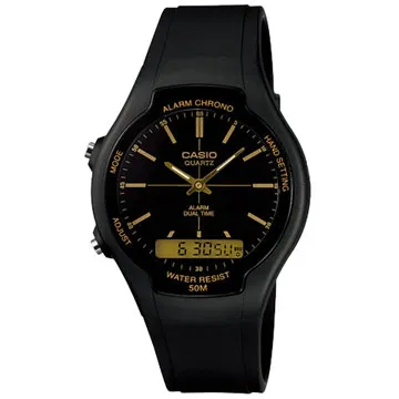 【CASIO】經典雙顯錶-黑X金(AW-49H-1B)正版宏崑公司貨 歷史價格詳細信息
