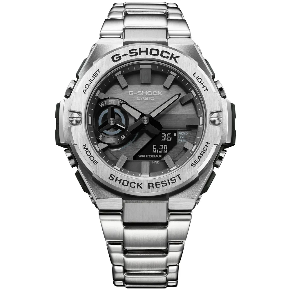 【CASIO】卡西歐 G-SHOCK 太陽能 碳核心防護藍牙雙顯手錶 GST-B500AD-3A 台灣卡西歐保固一年 歷史價格詳細信息