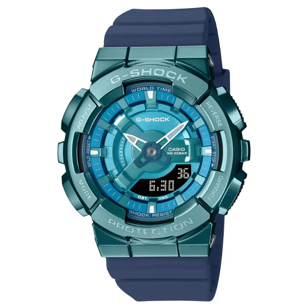 【CASIO】卡西歐 G-SHOCK 金屬色雙顯電子錶-玫瑰金 GM-S110PG-1A 歷史價格詳細信息