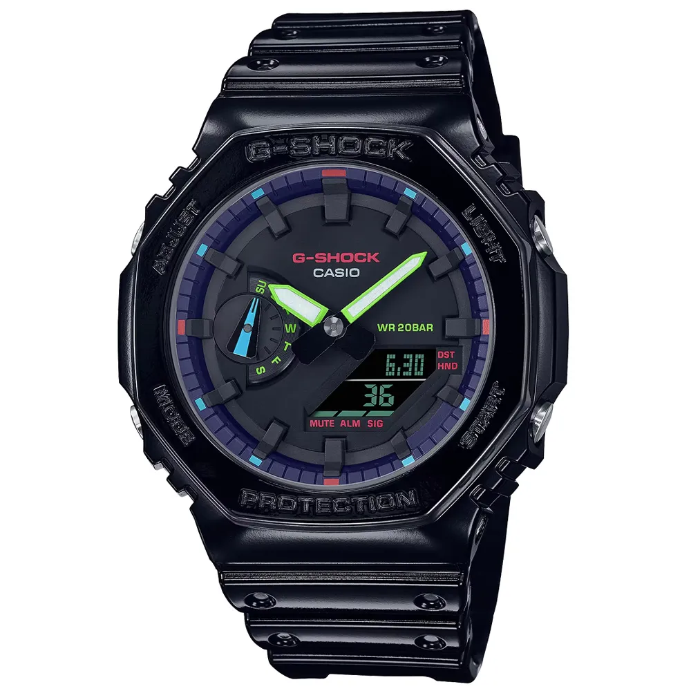 G-SHOCK / GA-2100RGB-1A / 卡西歐 CASIO [ 官方直營 ] 探索虛擬彩虹系列 歷史價格詳細信息
