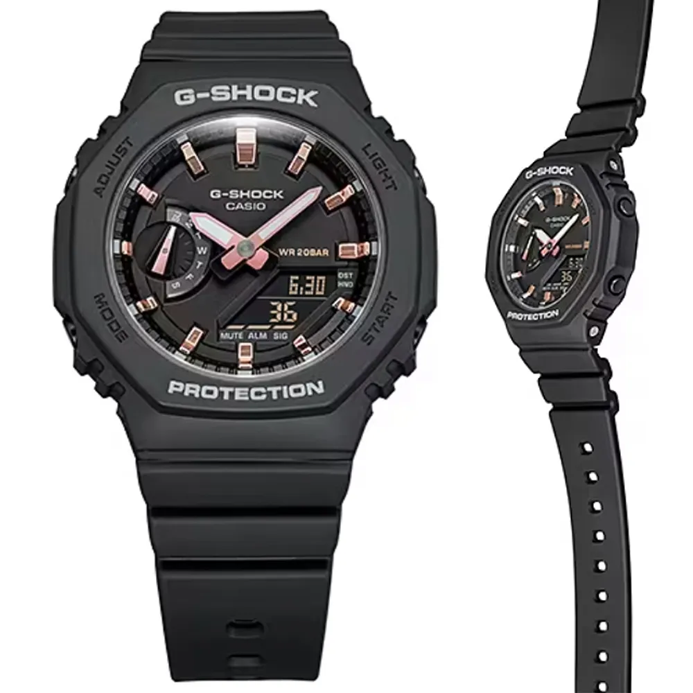 【CASIO】卡西歐 G-SHOCK 農家橡樹 GMA-S2100BA-4A 兩百米防水電子錶 雙顯運動錶 粉 歷史價格詳細信息