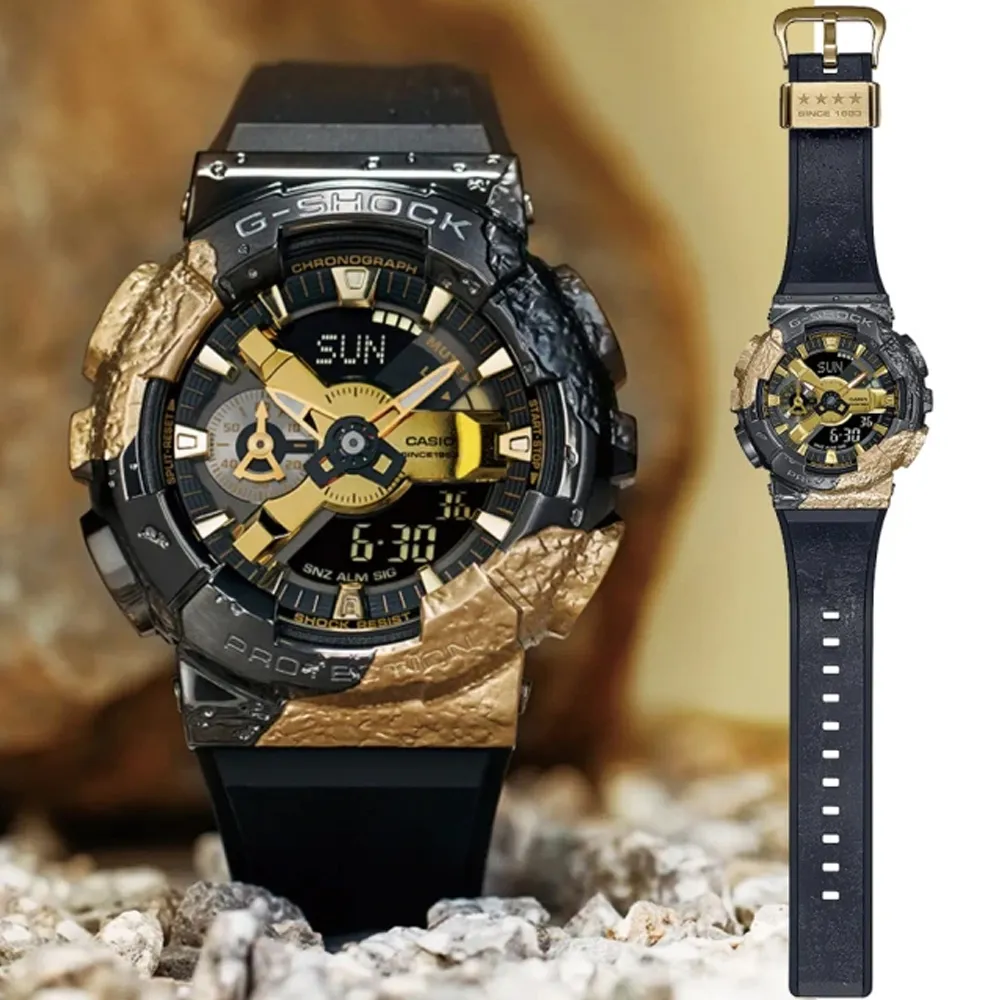 CASIO卡西歐 G-SHOCK 40周年 冒險者寶石系列 八角形金屬殼雙顯錶-堇青石(GM-2140GEM-2A) 歷史價格詳細信息