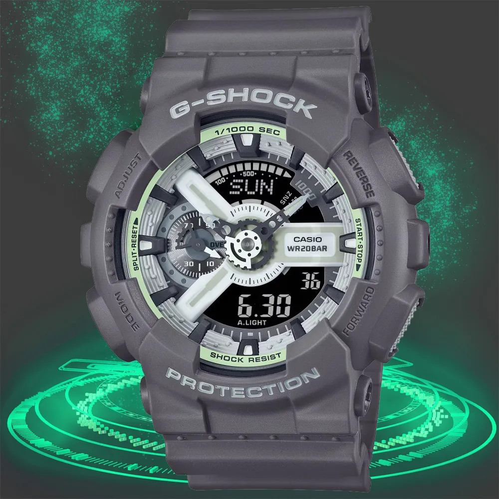 【CASIO 卡西歐】G-SHOCK 時尚率性 藍色風格 金屬光澤 半透明灰 雙顯系列 GMA-S120TB-8A_45.9mm 歷史價格詳細信息
