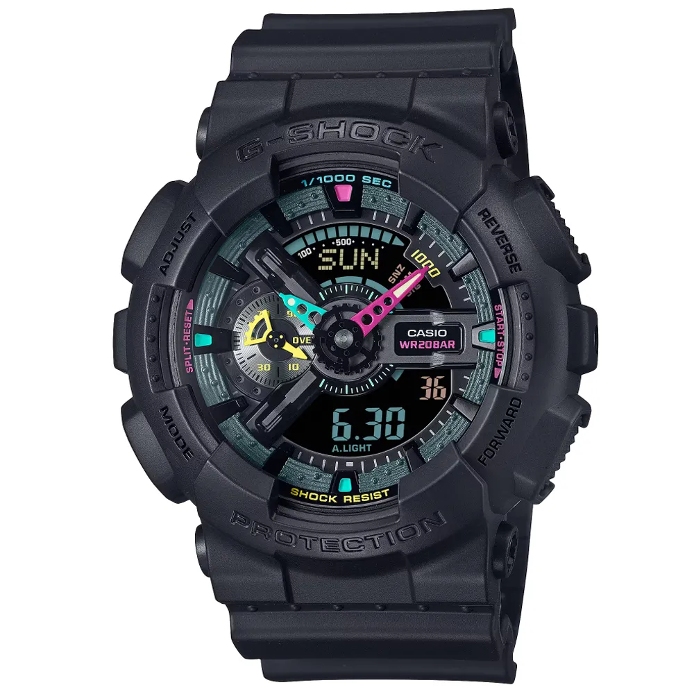 【CASIO 卡西歐】G-SHOCK 時尚率性 藍色風格 金屬光澤 半透明灰 雙顯系列 GMA-S120TB-8A_45.9mm 歷史價格詳細信息
