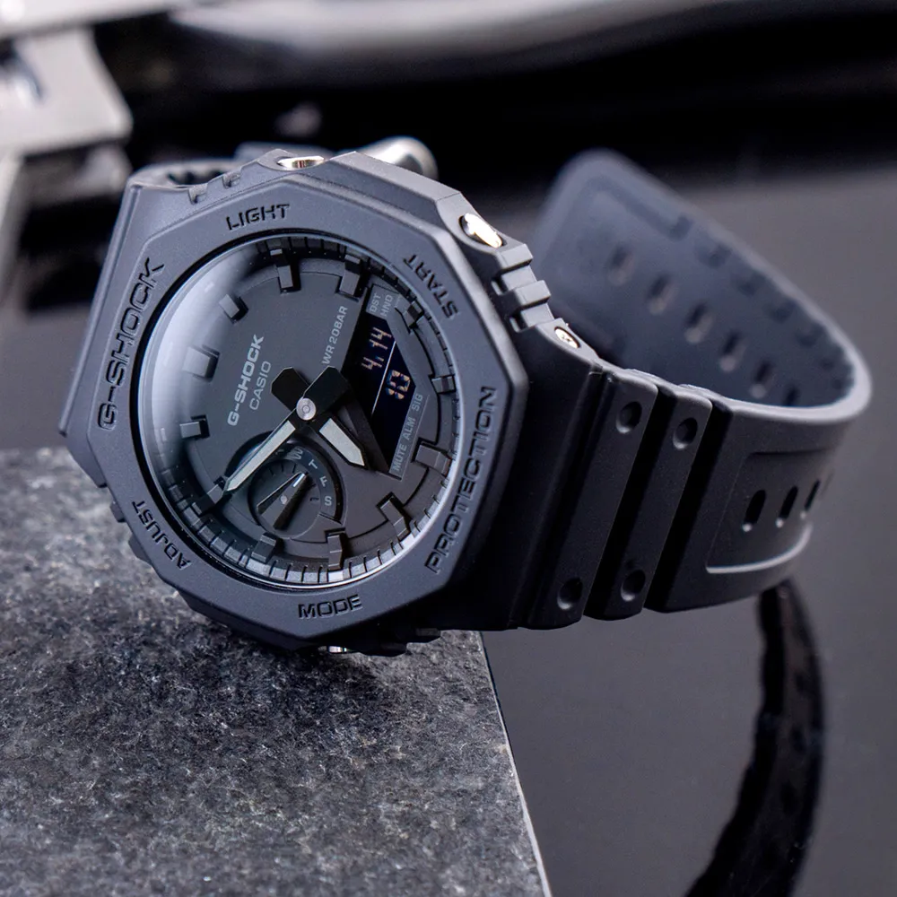 【CASIO 卡西歐】G-SHOCK  膠囊結構 碳核心防護結構 金屬錶殼 G-B001MVA-1_47mm 歷史價格詳細信息
