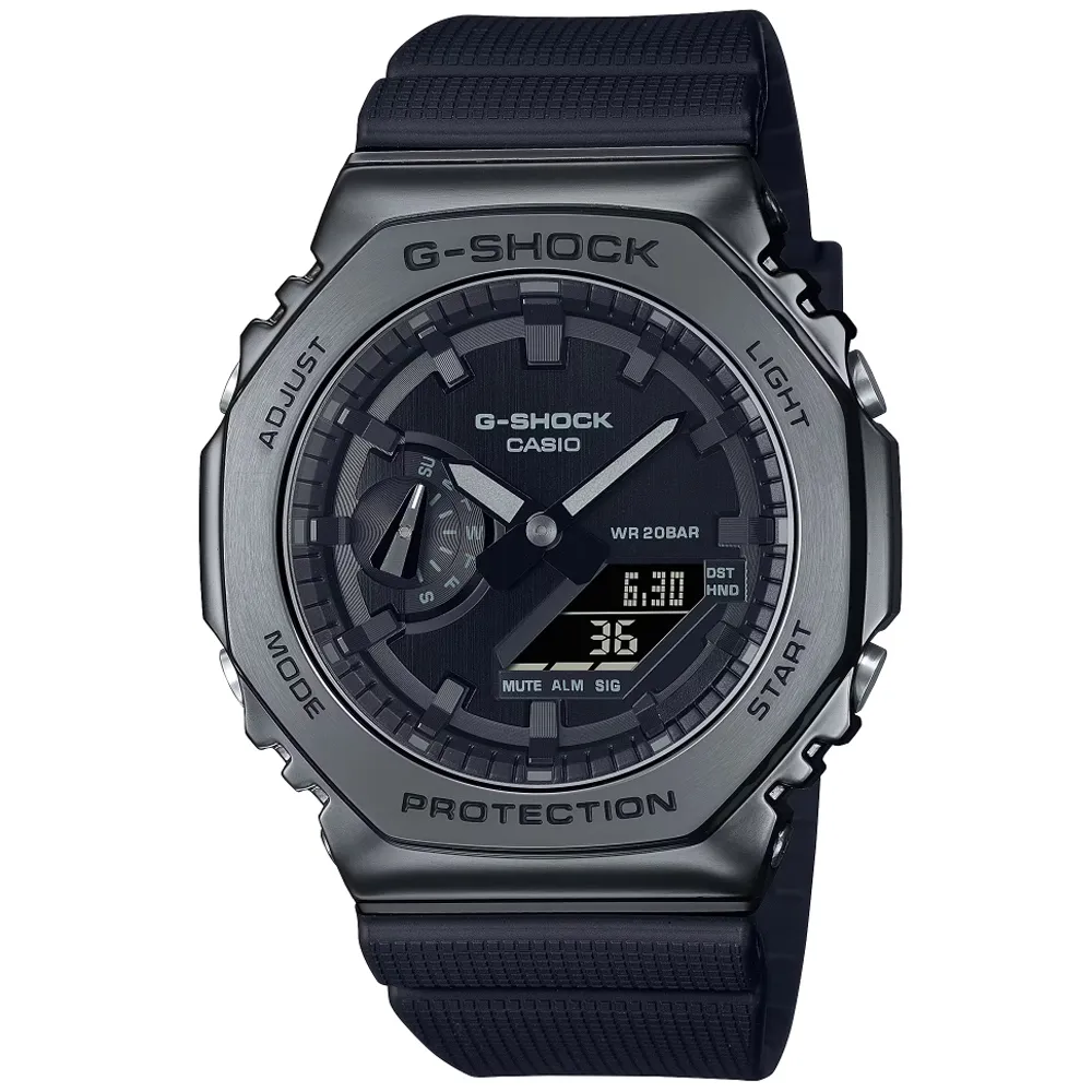 CASIO卡西歐 G-SHOCK 經典八角錶殼 時尚金屬雙顯腕錶 (多款任選) 歷史價格詳細信息