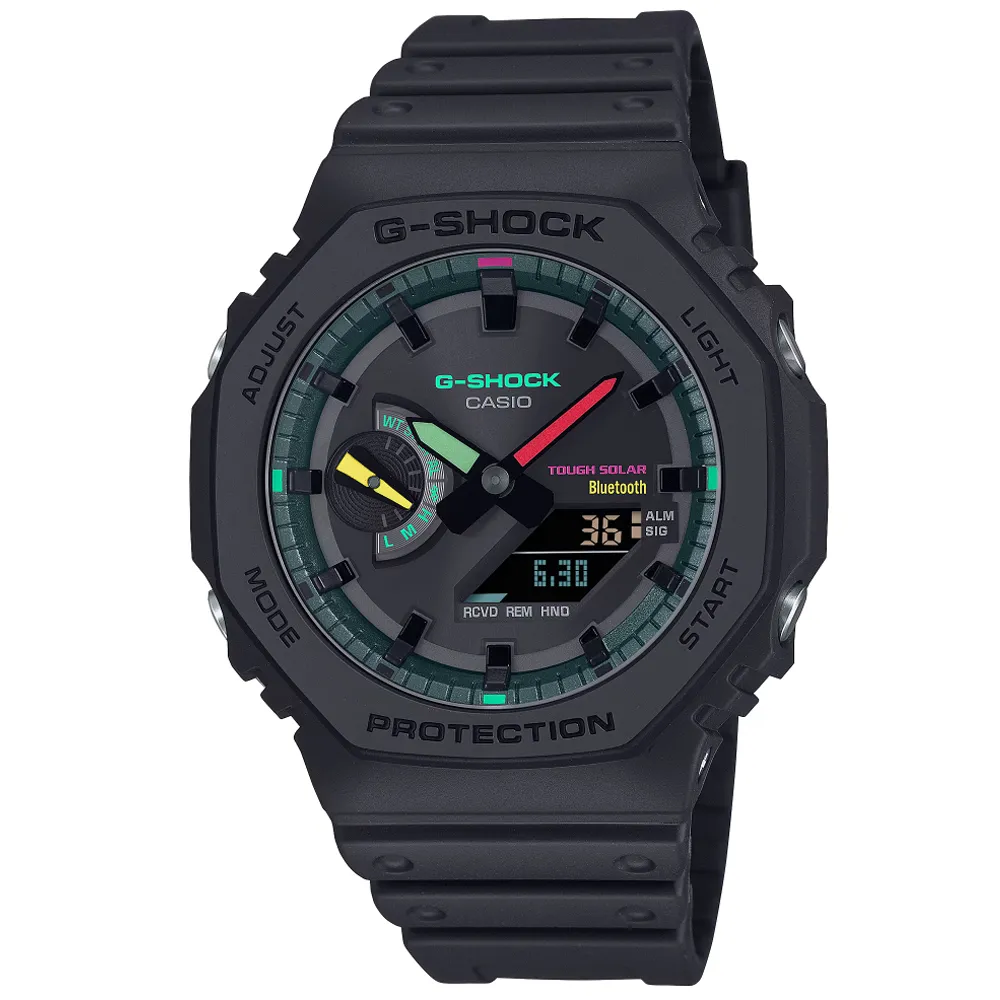 CASIO卡西歐 G-SHOCK八角時尚純色雙顯錶/GMA-S2100BA-3A 歷史價格詳細信息