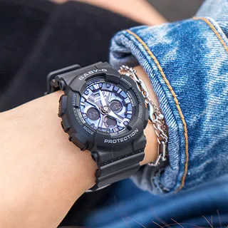 BABY-G CASIO 卡西歐少女熱愛街頭運動球衣穿搭必備黑玫瑰金雙顯電子腕錶 型號：BGA-210-1B【神梭鐘錶】 歷史價格詳細信息