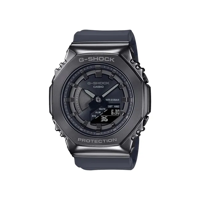 【CASIO 卡西歐】卡西歐G-SHOCK金屬鬧鈴雙顯運動錶-黑(GM-2100RW-1A 台灣公司貨) 歷史價格詳細信息