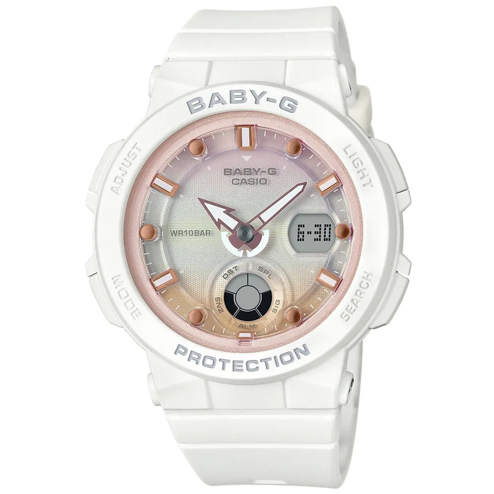 【CASIO】BABY-G 海灘概念風格休閒運動錶 藍X黑框 BGA-225G-2A 台灣卡西歐保固一年 歷史價格詳細信息