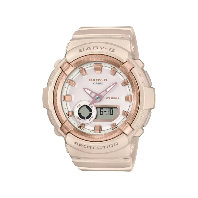【CASIO BABY-G】時尚金屬光感雙顯運動腕錶-深海藍/BGA-280BA-2A 歷史價格詳細信息