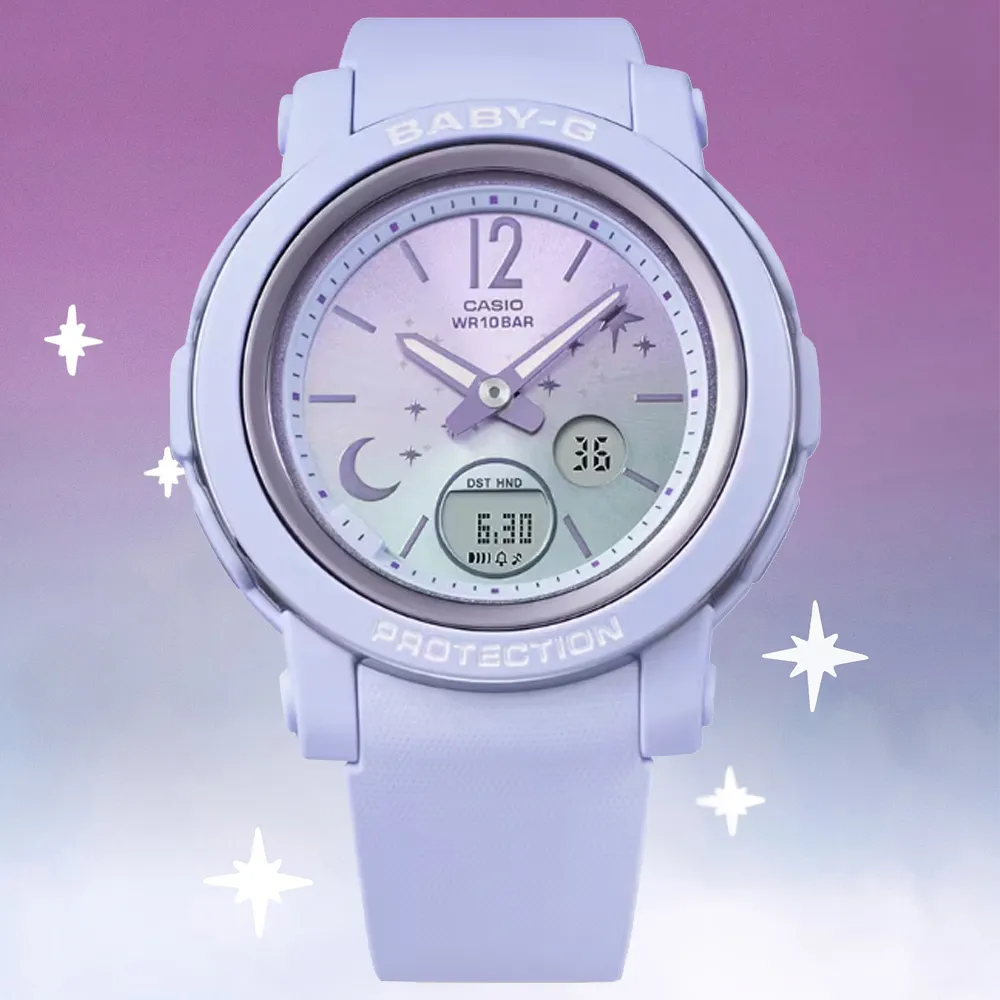卡西歐 CASIO / BGA-290DS-2A /BABY-G系列 [官方直營] 易讀寬型錶面漸層色調夜空 歷史價格詳細信息