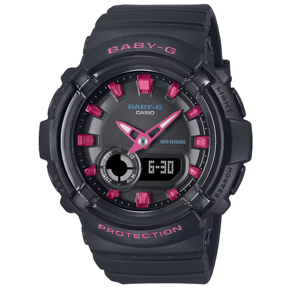 CASIO 卡西歐 BABY-G 舞池霓虹燈 運動風格雙顯錶-黑 BGA-280DN-1A 歷史價格詳細信息
