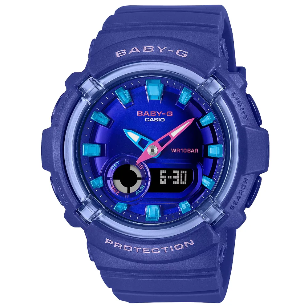 CASIO 卡西歐 BABY-G 舞池霓虹燈 運動風格雙顯錶-黑 BGA-280DN-1A 歷史價格詳細信息